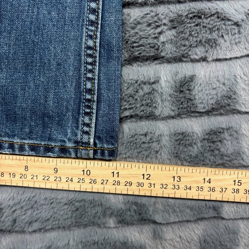 Banana Republic Mens Bootcut Jeans Medium Wash Blue Denim 36x34 Measures 36x31.5